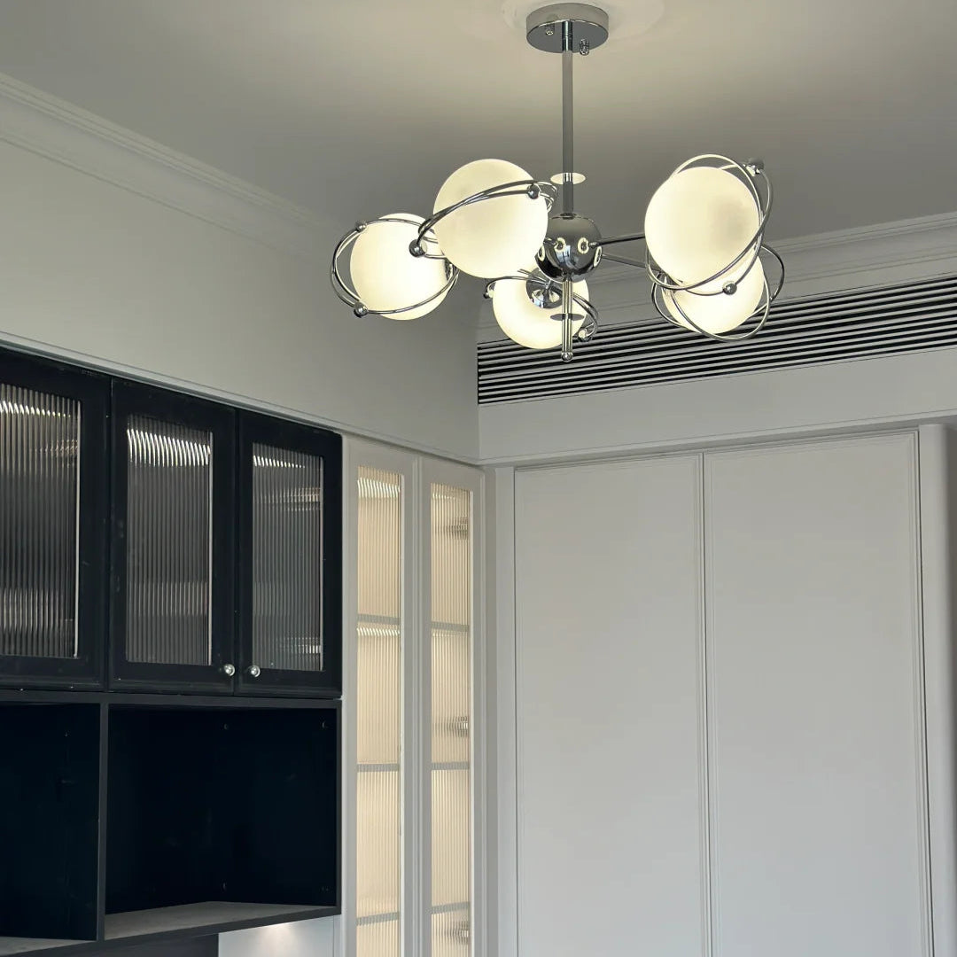 Bauhaus Orbit Chandelier Glowryte