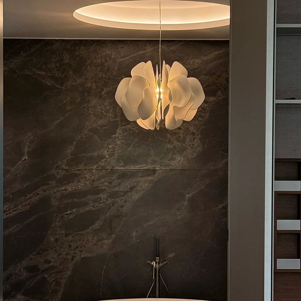 Nightbloom Ceramic Petal Chandelier