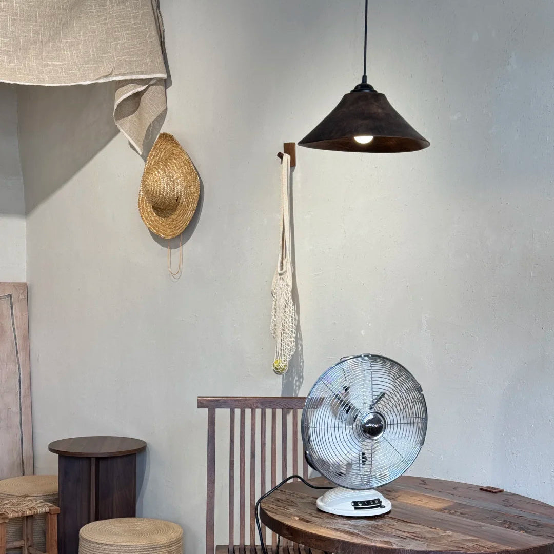Wabi Cone Wood Pendant Light Glowryte