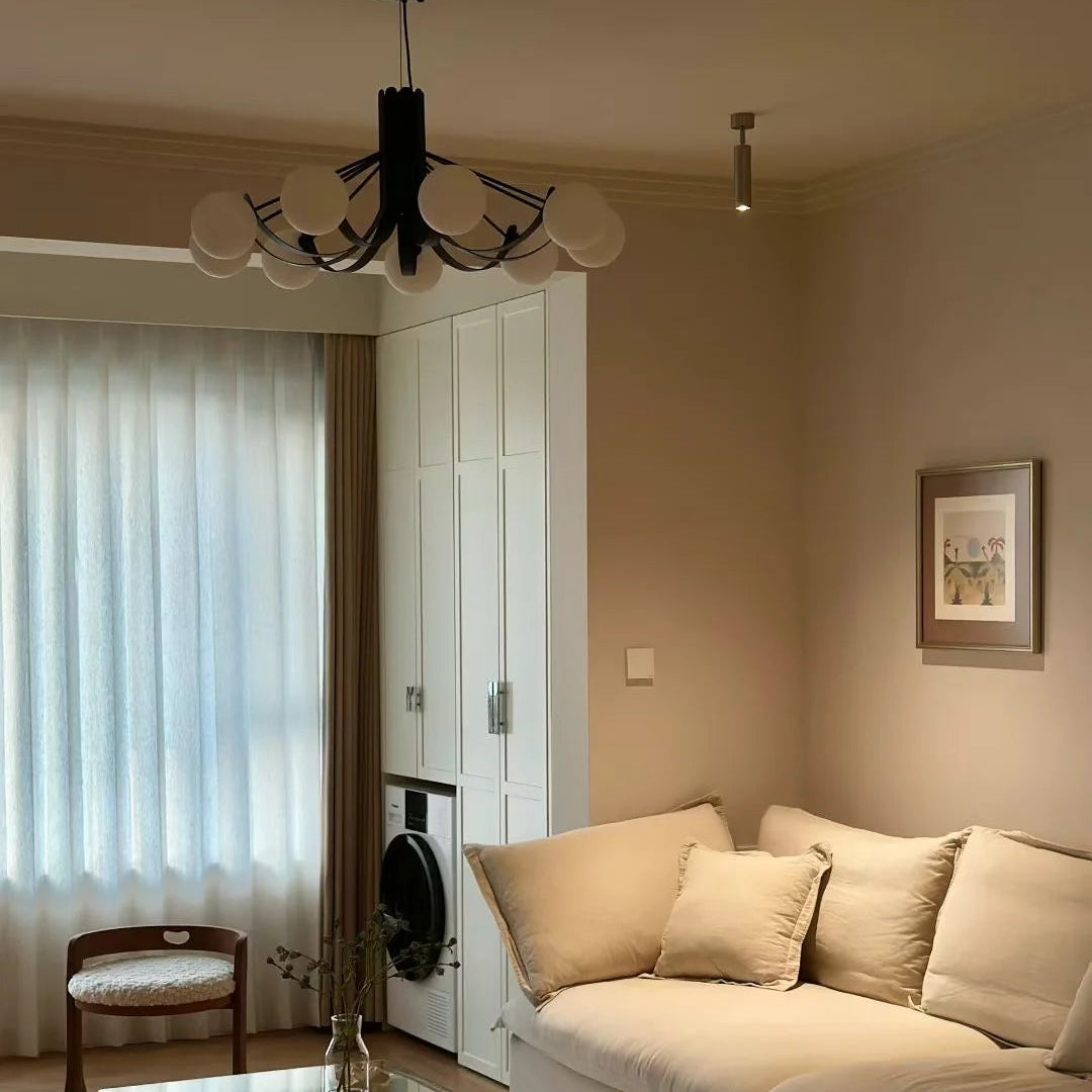 Orbit Arc 9-Light Chandelier Glowryte