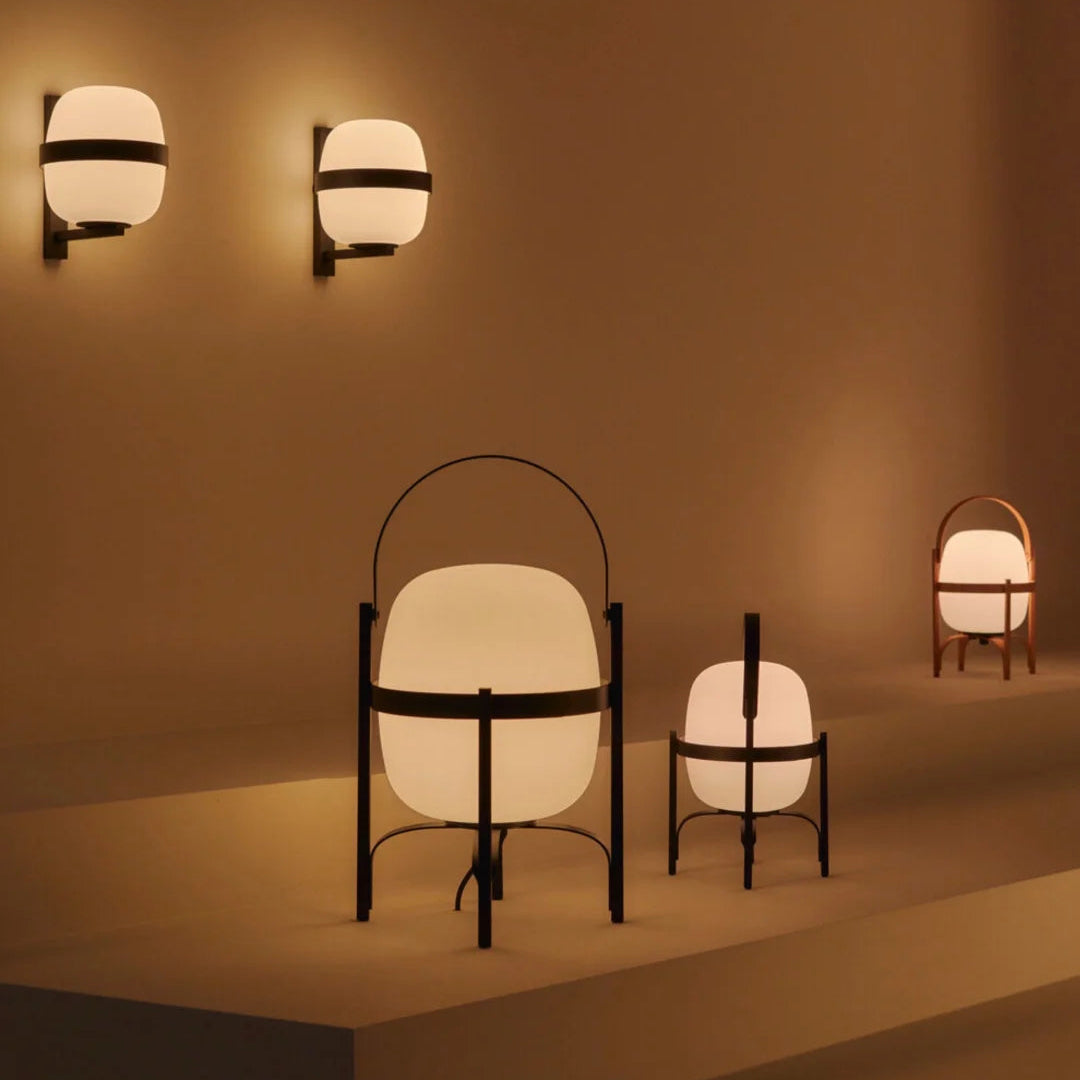 Wabi Wood Glass Table Lamp Glowryte