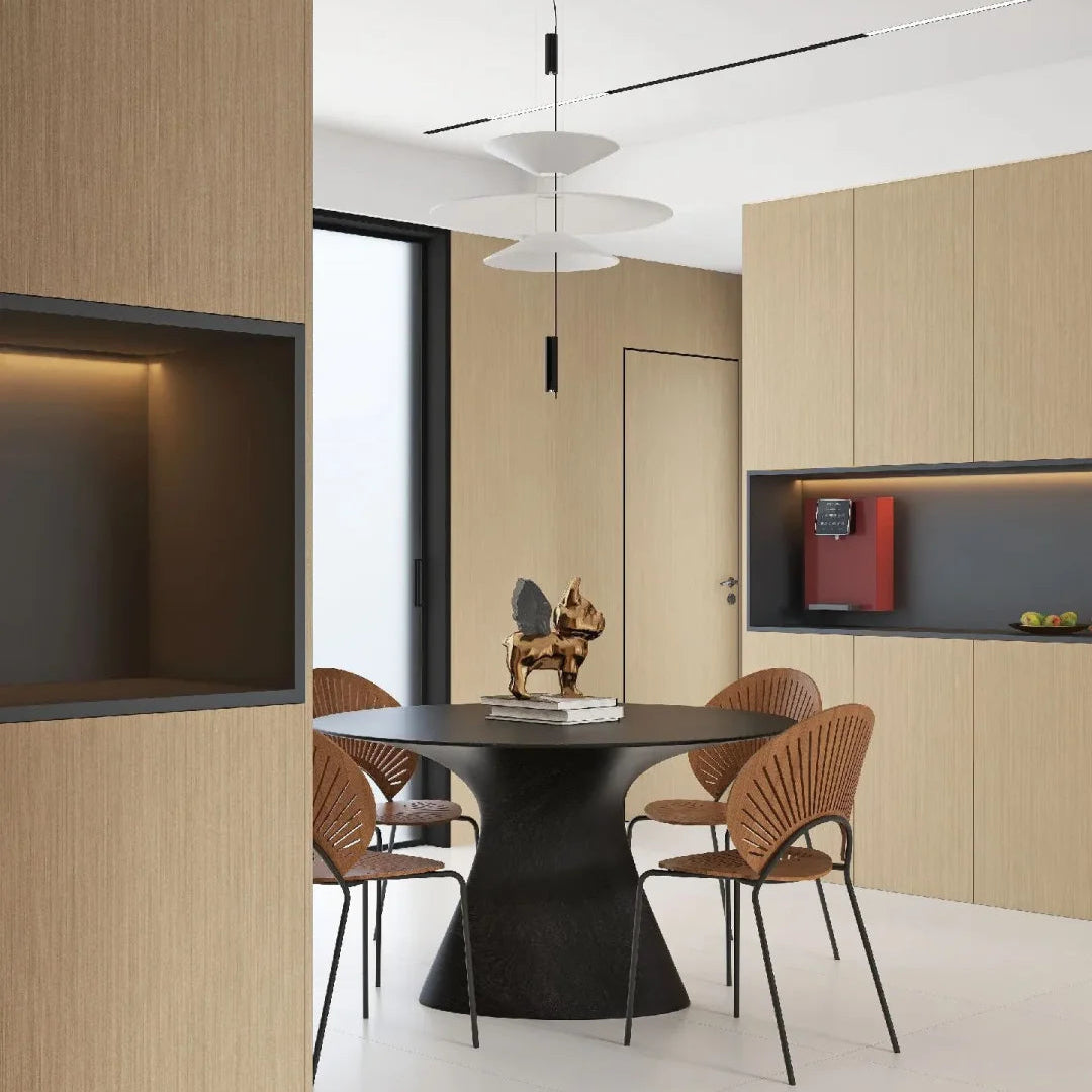 Luma Flamingo Stacked Disc Chandelier Glowryte