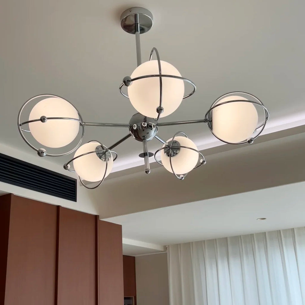 Bauhaus Orbit Chandelier Glowryte