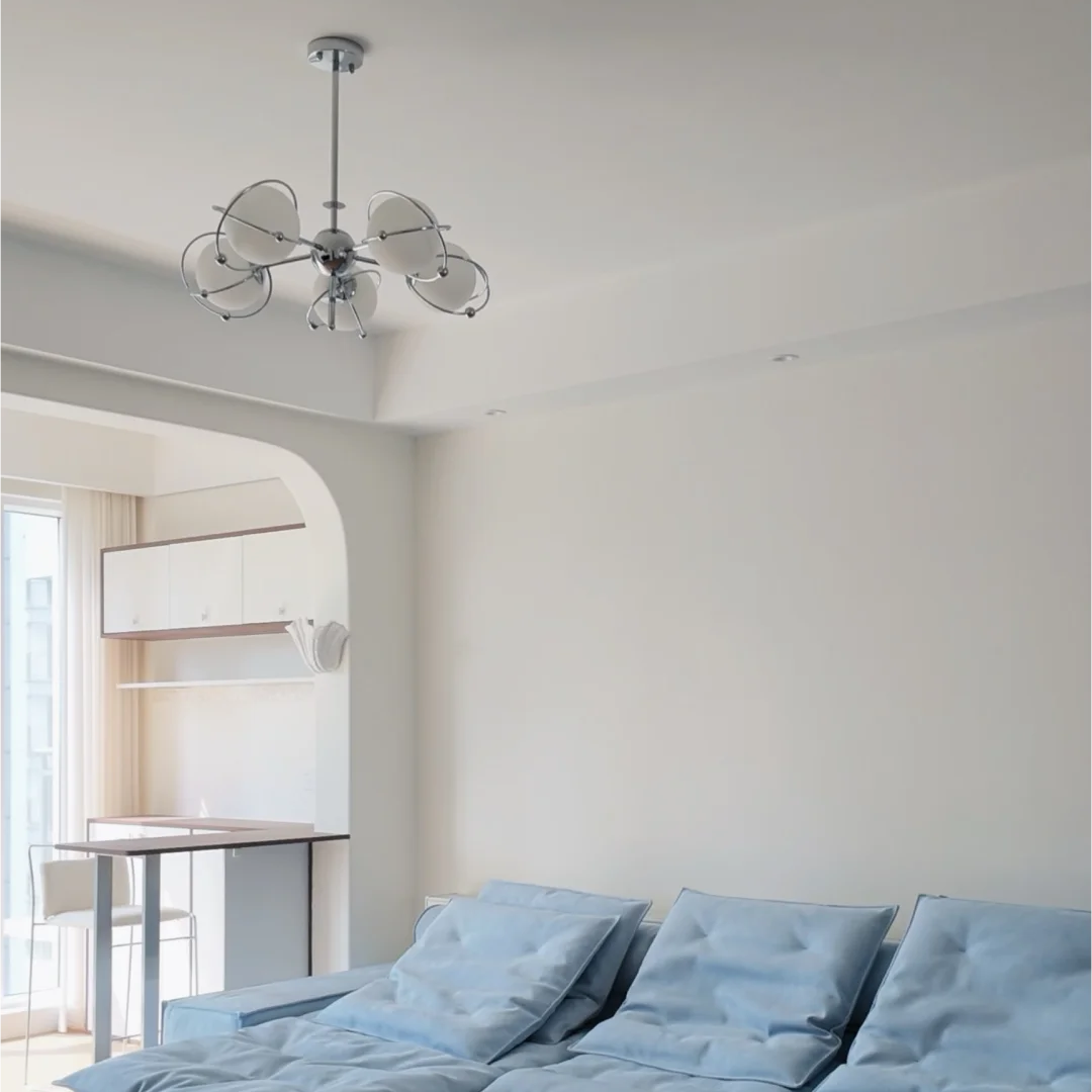 Bauhaus Orbit Chandelier Glowryte