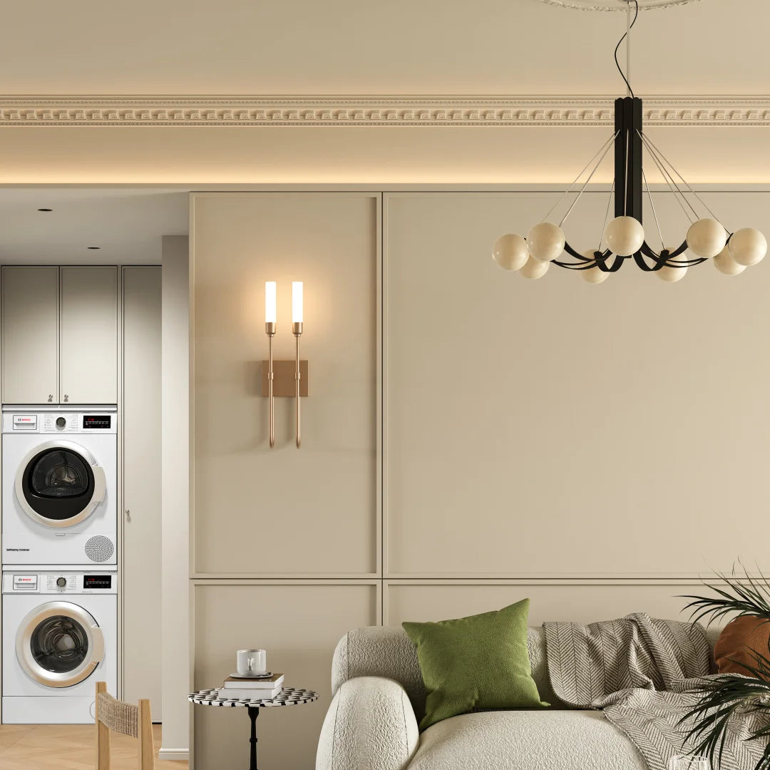 Orbit Arc 9-Light Chandelier Glowryte