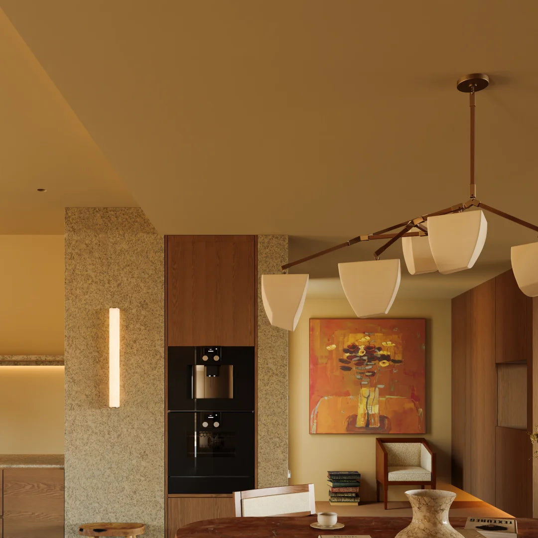 Vesper Brass Branching Chandelier