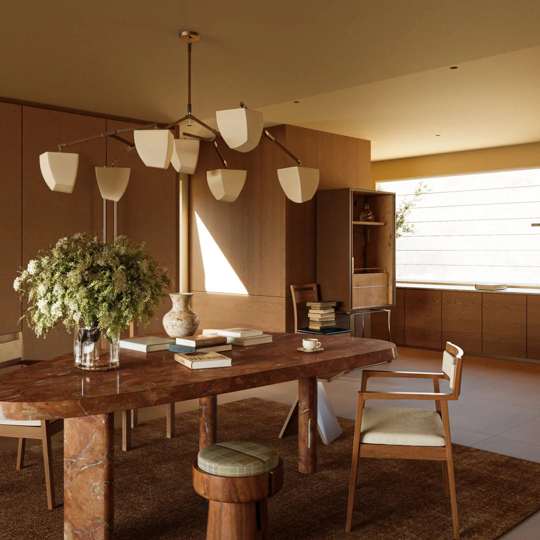 Vesper Brass Branching Chandelier