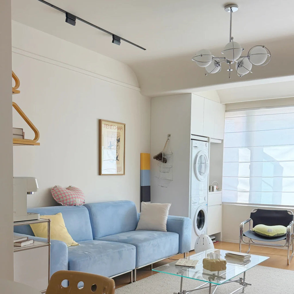 Bauhaus Orbit Chandelier Glowryte