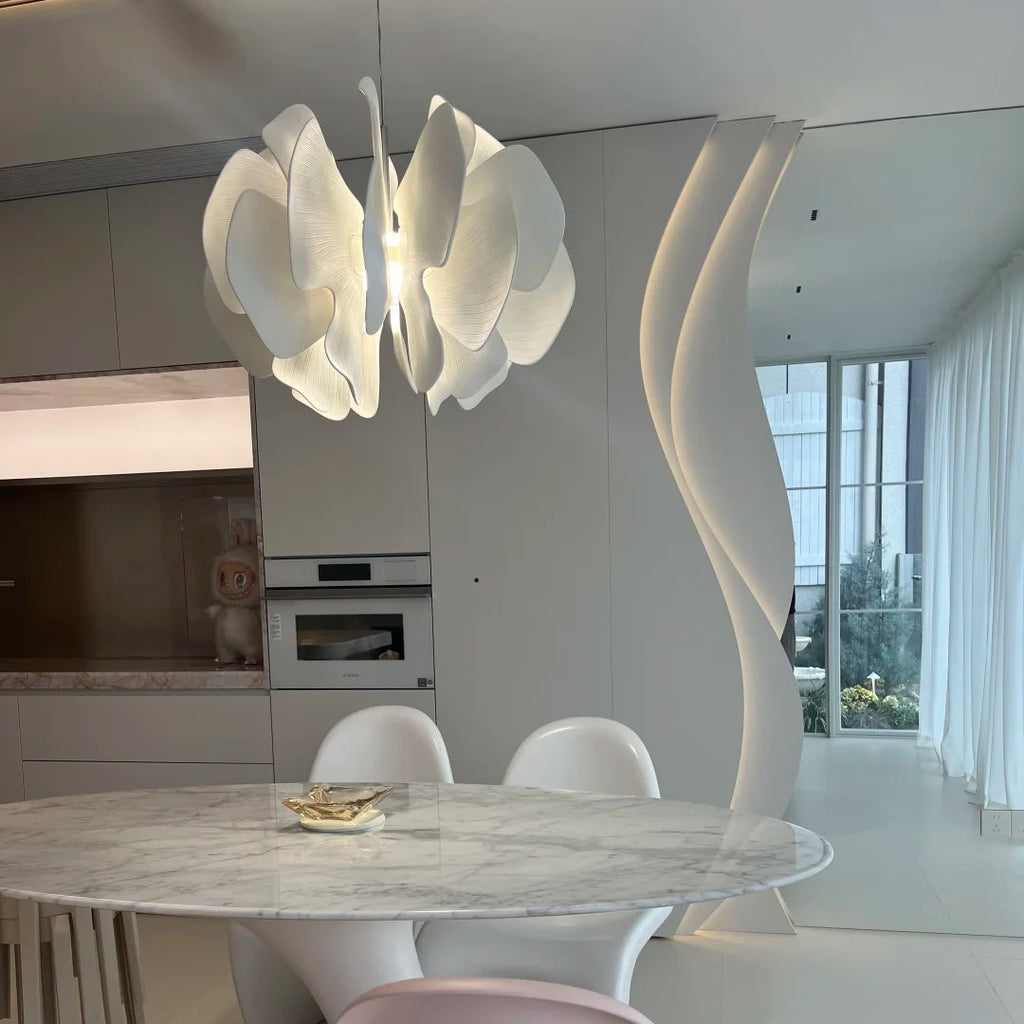 Nightbloom Ceramic Petal Chandelier