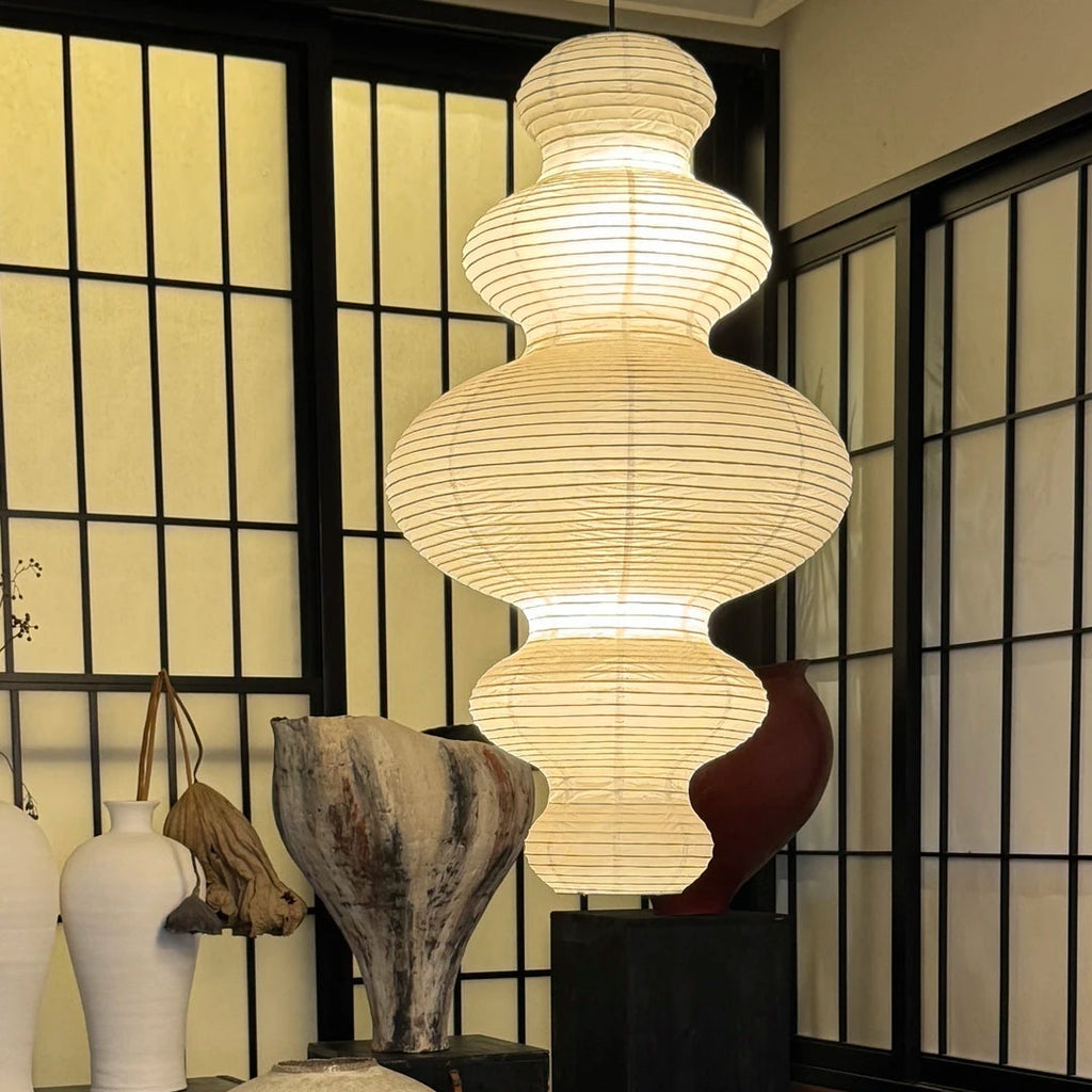 Akari Washi Gourd Pendant Glowryte