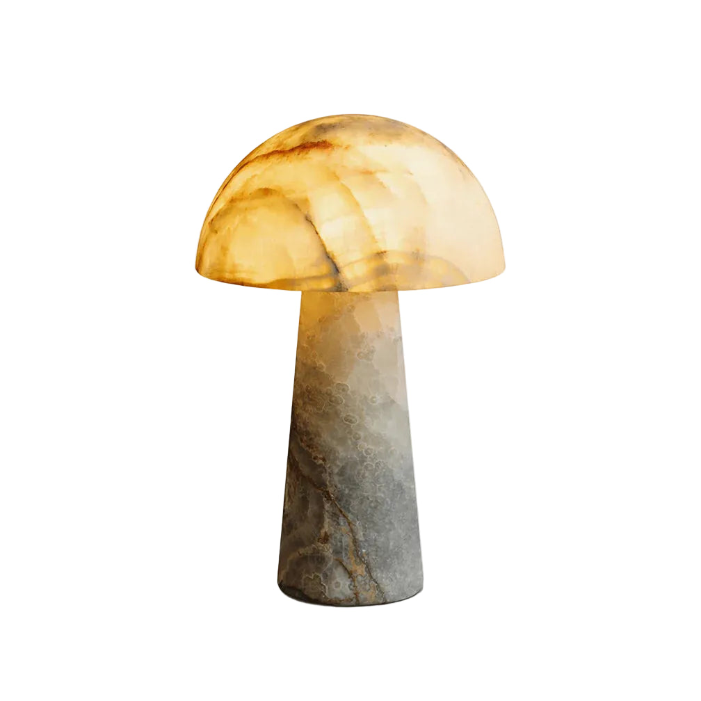 Mushroom Alabaster Table Lamp Glowryte