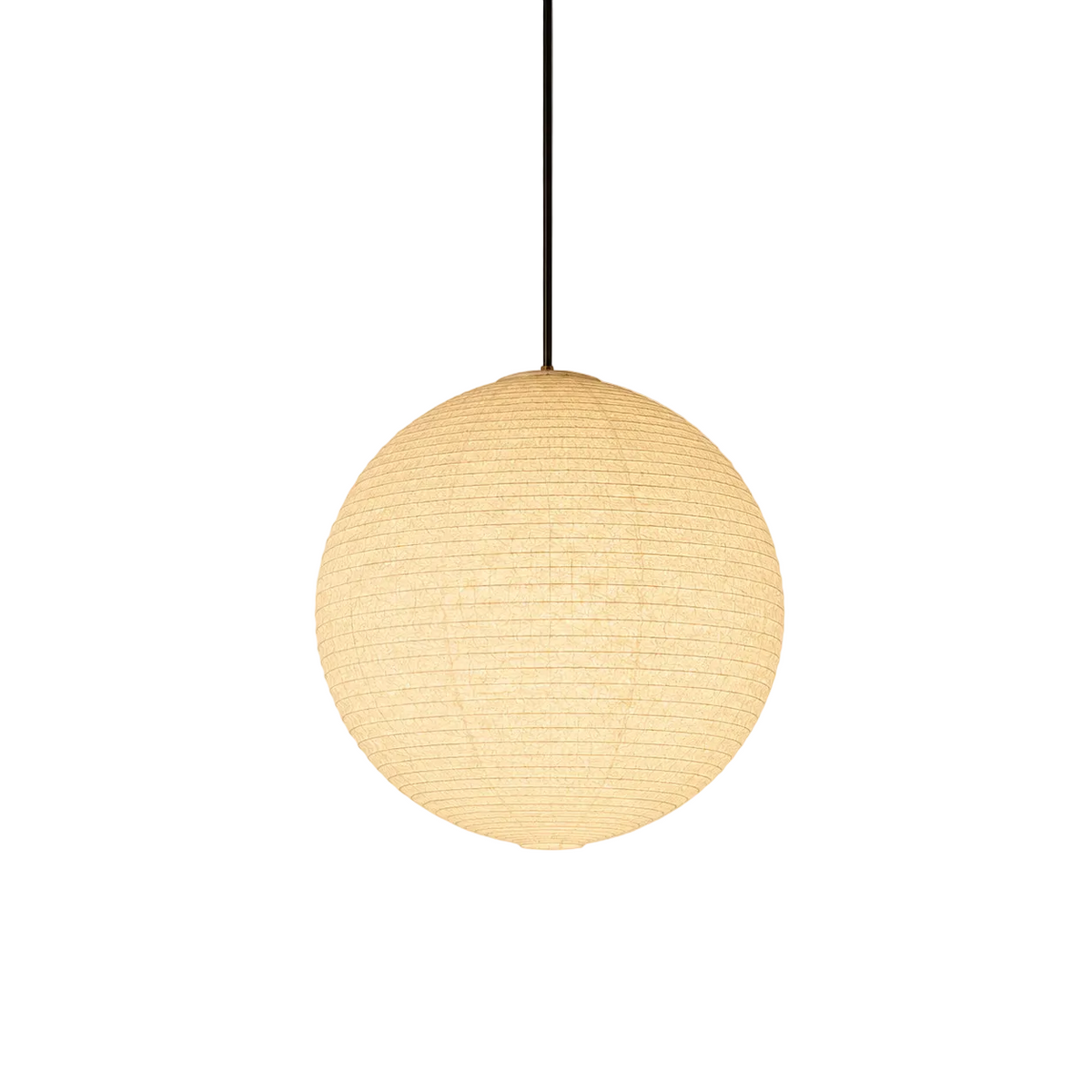 Akari Washi Globe Pendant Dia 11.8“ (Dia 30 cm) Black Glowryte