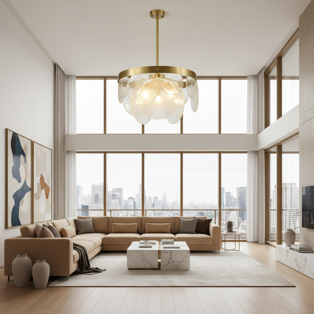 Cove Drum Chandelier Glowryte