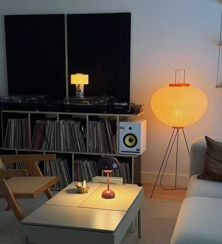 Akari Washi Globe Floor Lamp Glowryte