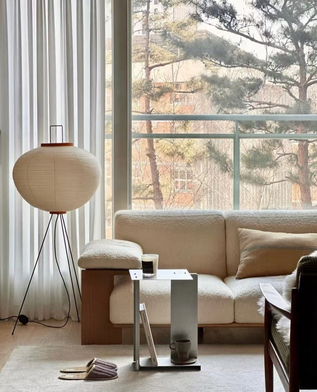 Akari Washi Globe Floor Lamp Glowryte