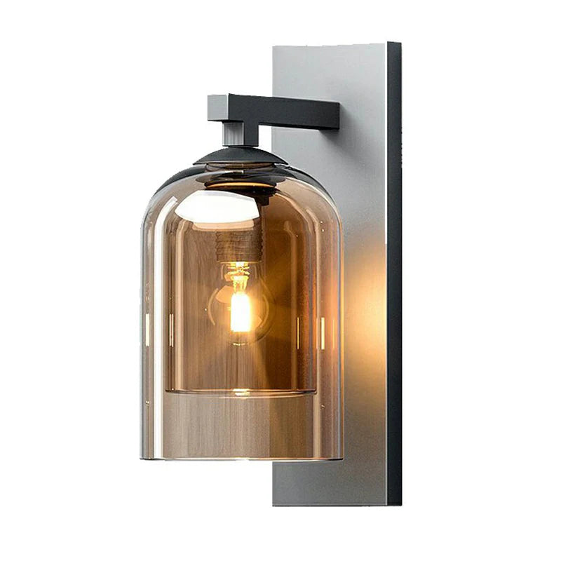 Tinted Bell Jar Wall Sconce Glowryte