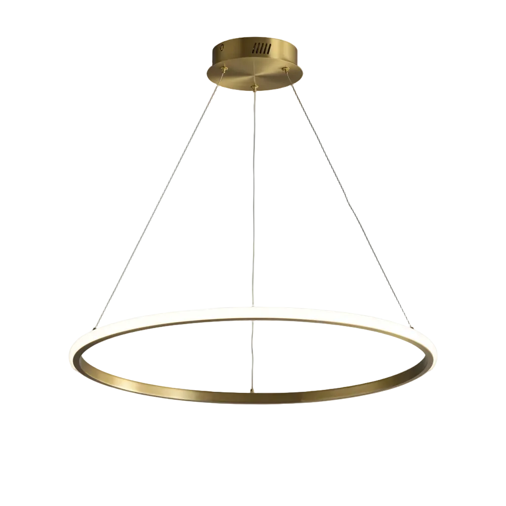 Vela Ring Chandelier Brass Glowryte