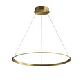 Vela Ring Chandelier Brass Glowryte