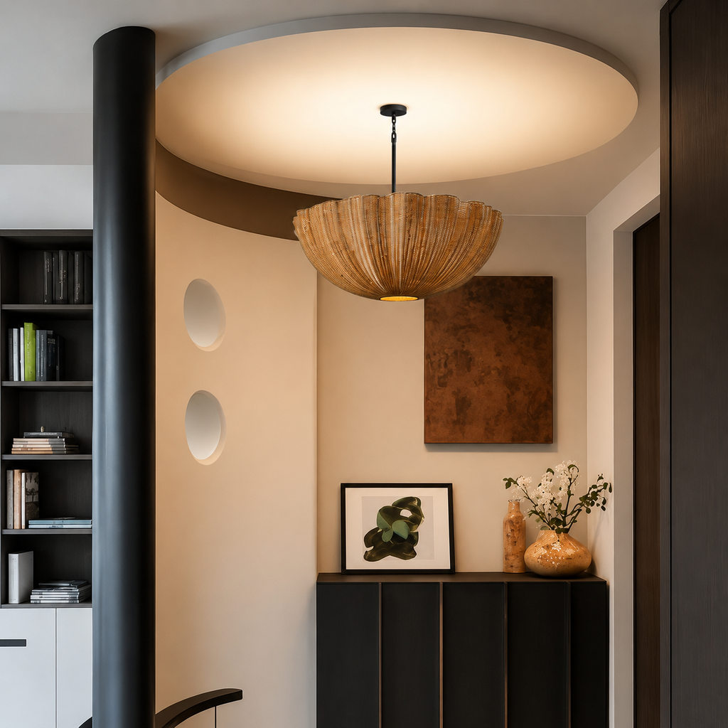 Soleil Rattan Pendant Glowryte