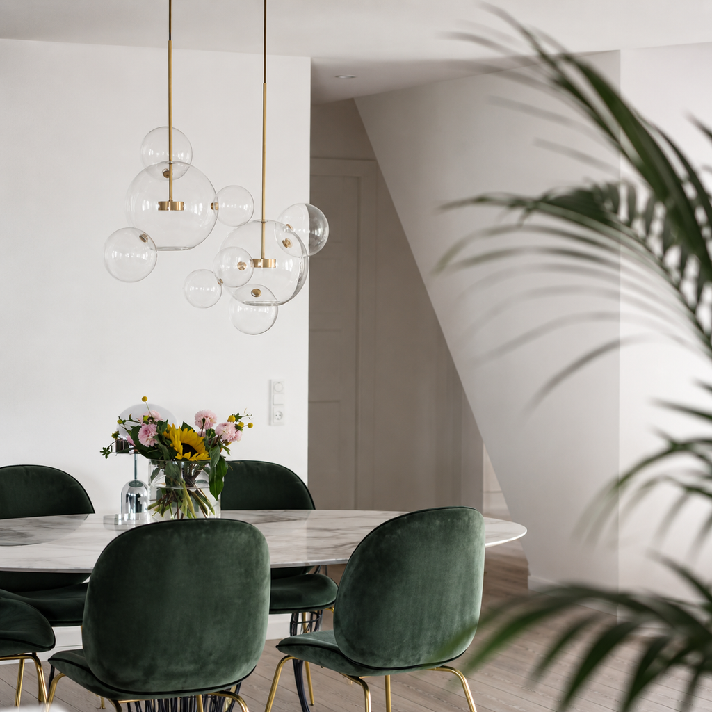 Cove Bubble Linear Chandelier Glowryte