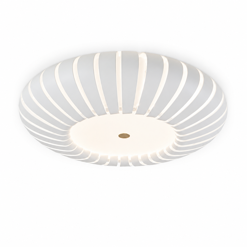 Cove Ribbed Flush Mount Glowryte