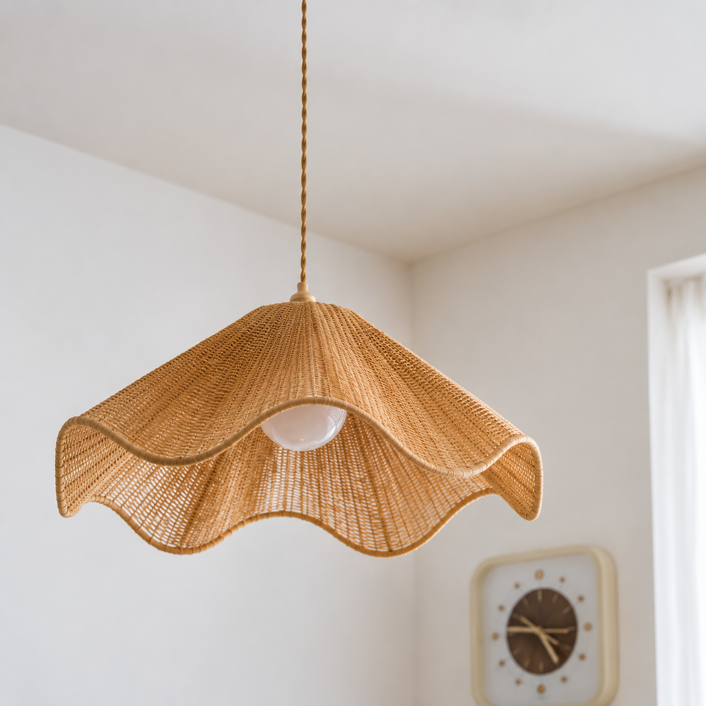Soleil Wheat Wave Pendant Dia 23.6" ×H 9.8" (Dia 60 × H 25 cm) Glowryte