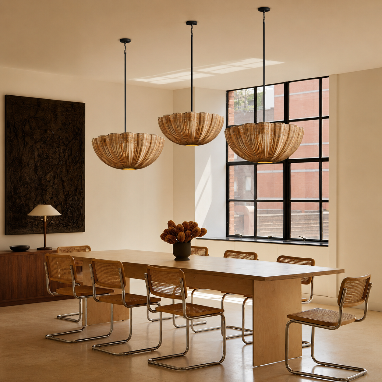 Soleil Rattan Pendant Glowryte