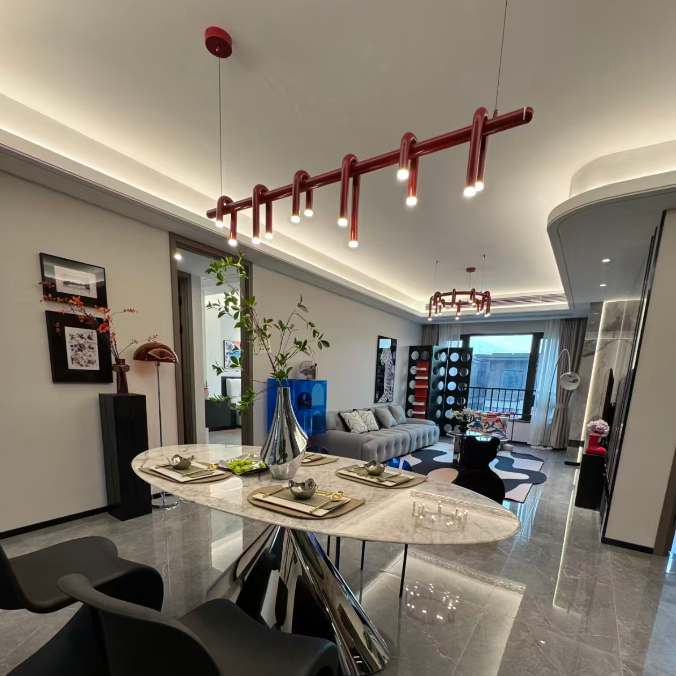 U-Loop Linear Pendant Light Glowryte