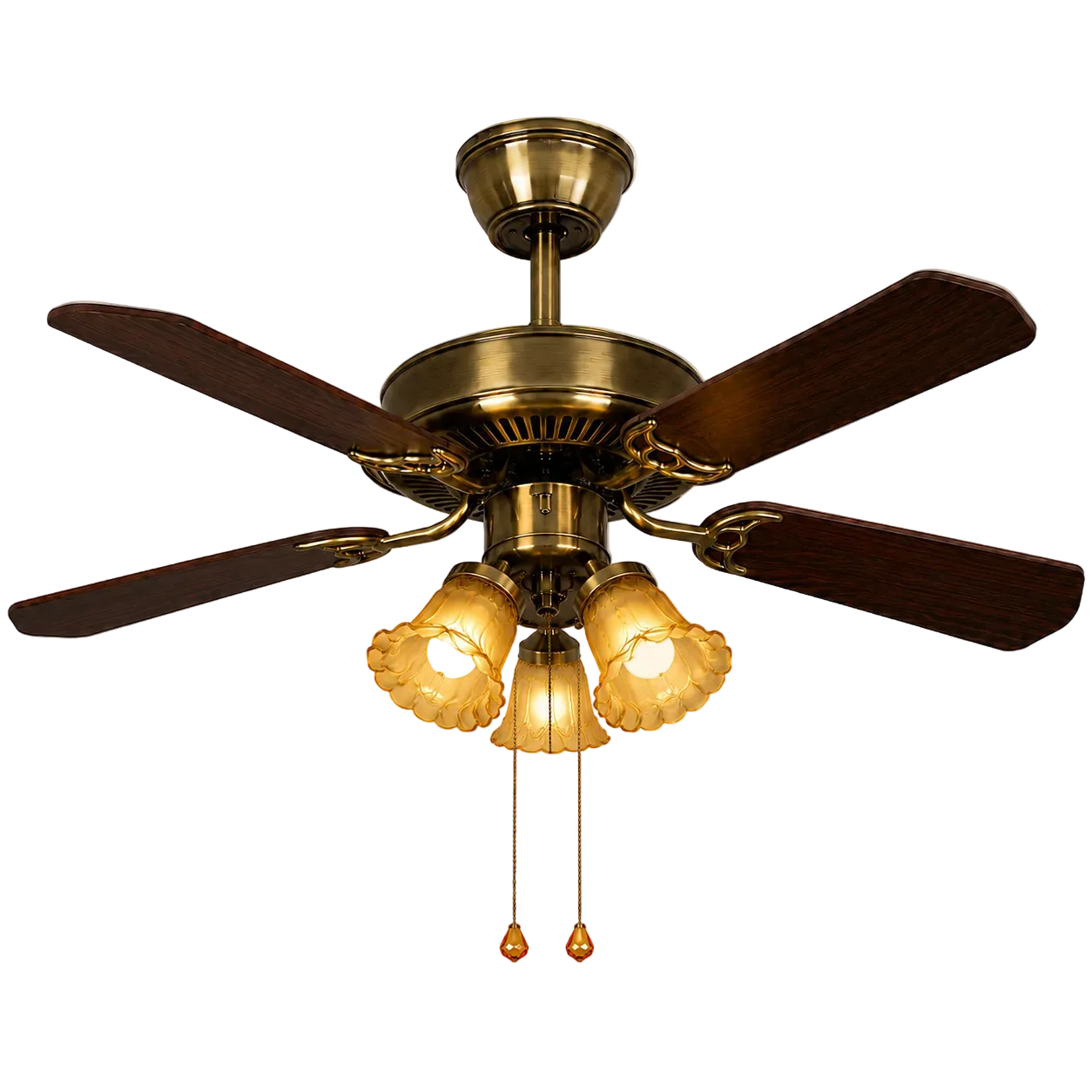 Aura Wood Blade Ceiling Fan Light Glowryte