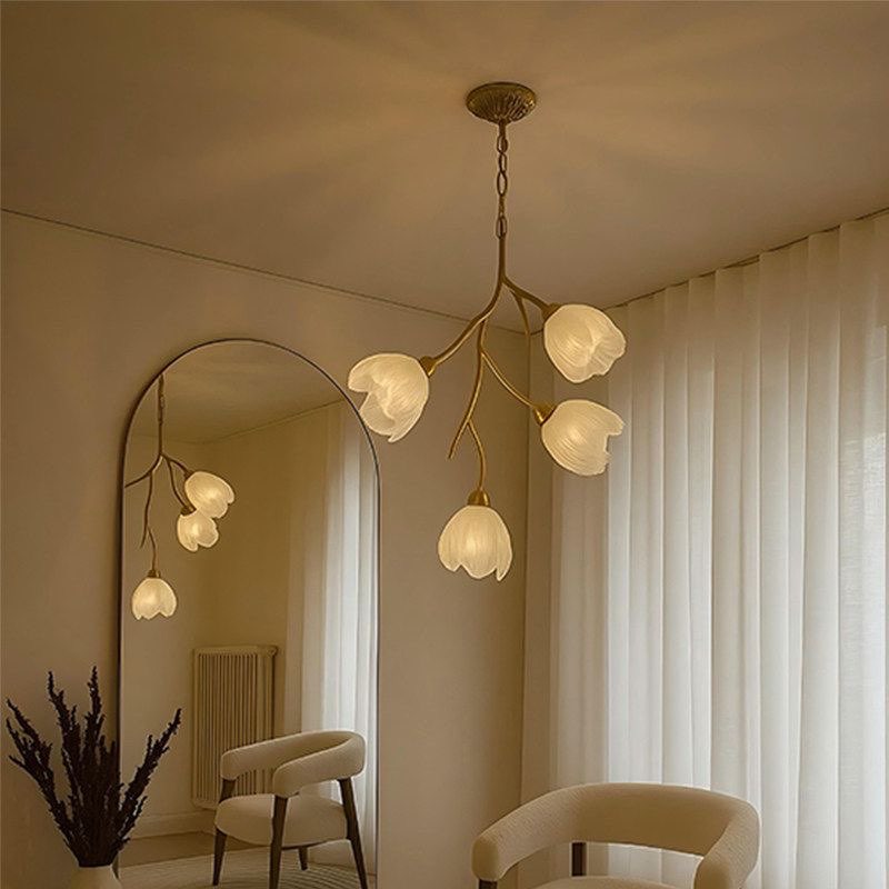 Floral Branch Chandelier Glowryte