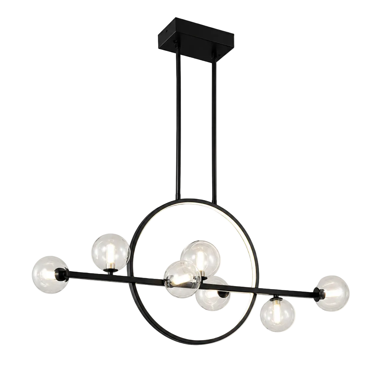 Cove Bubble Ring Chandelier Glowryte