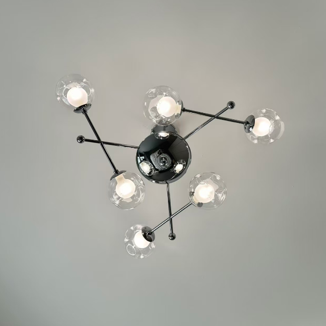 Bauhaus Balance Globe Chandelier Glowryte