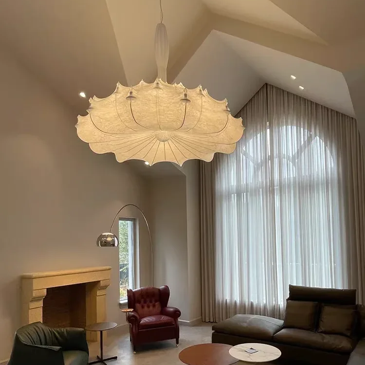 Zephyr Silk Petal Chandelier Dia 43.3" × H 30.7" (Dia 110 × H 78 cm) Glowryte