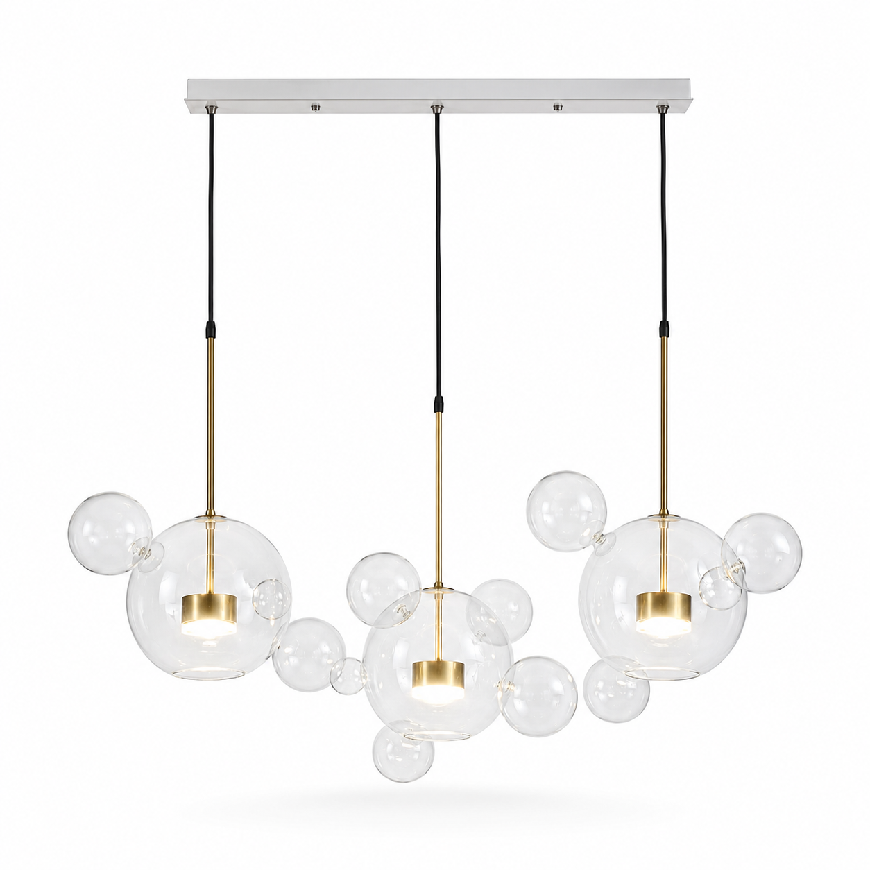 Cove Bubble Linear Chandelier Glowryte