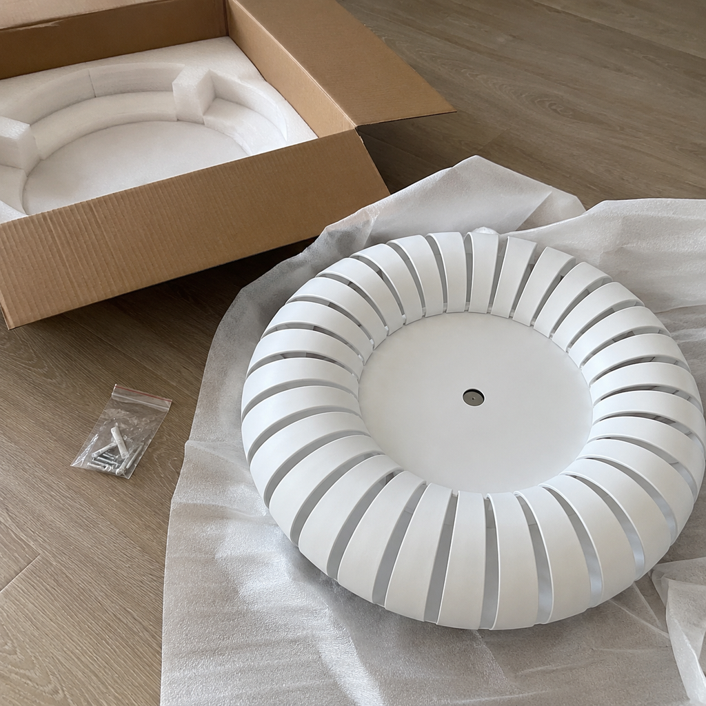 Cove Ribbed Flush Mount Glowryte