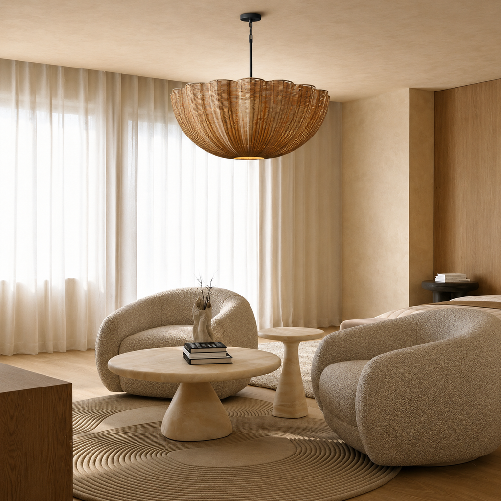Soleil Rattan Pendant Glowryte