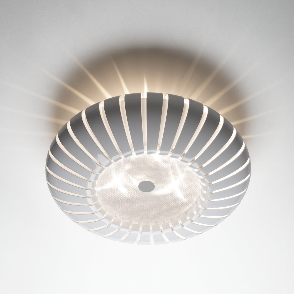 Cove Ribbed Flush Mount Glowryte