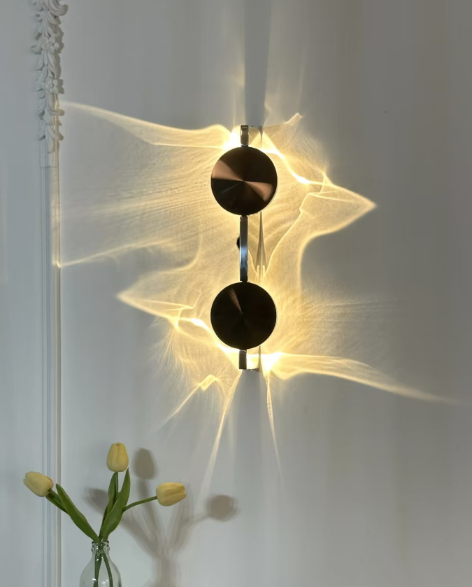 Chrome Double-Head Wall Sconce Glowryte