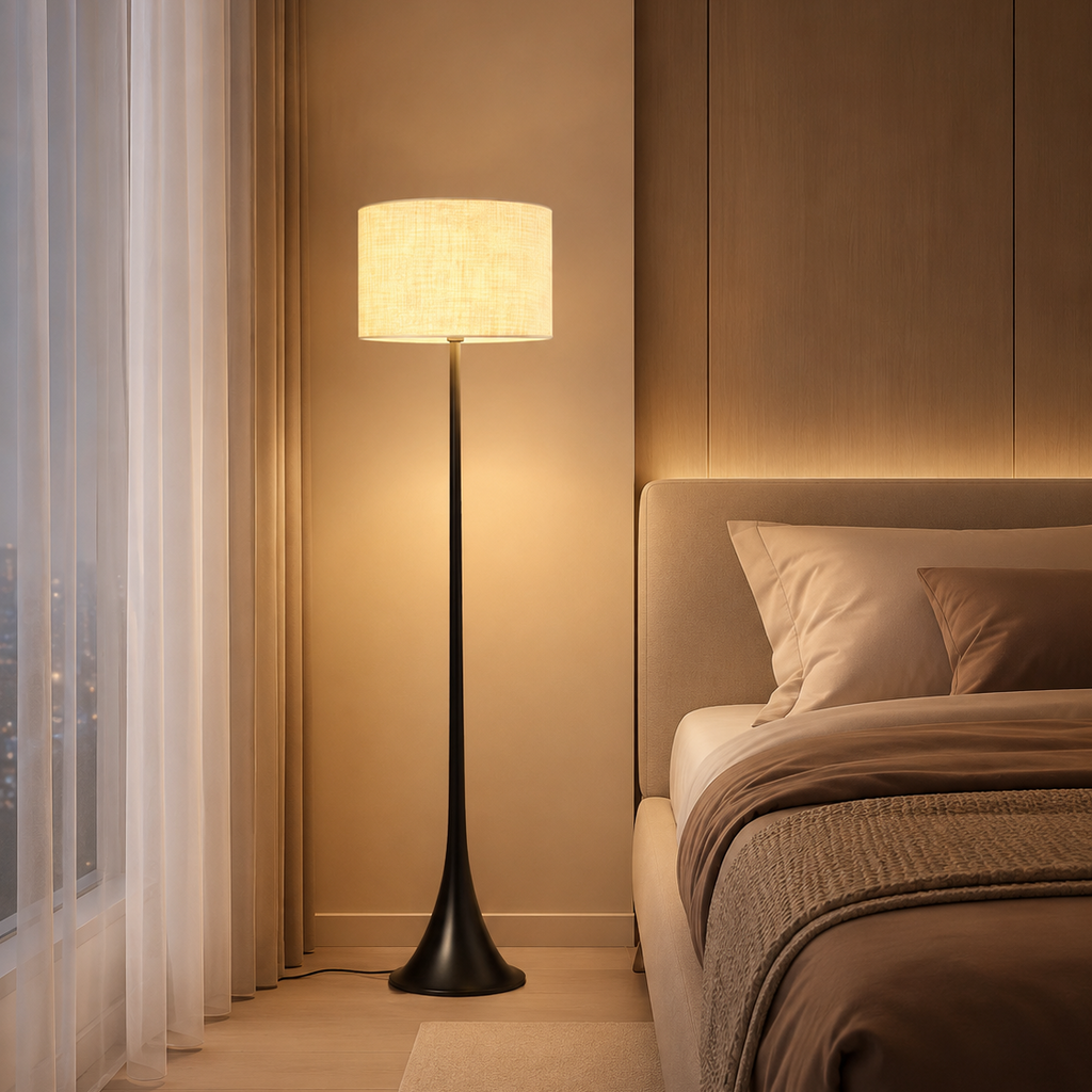 Aureline Floor Lamp Minimalist Edition Dia 14.9" × H 66.9“ (Dia 38 × H 170 cm) Glowryte