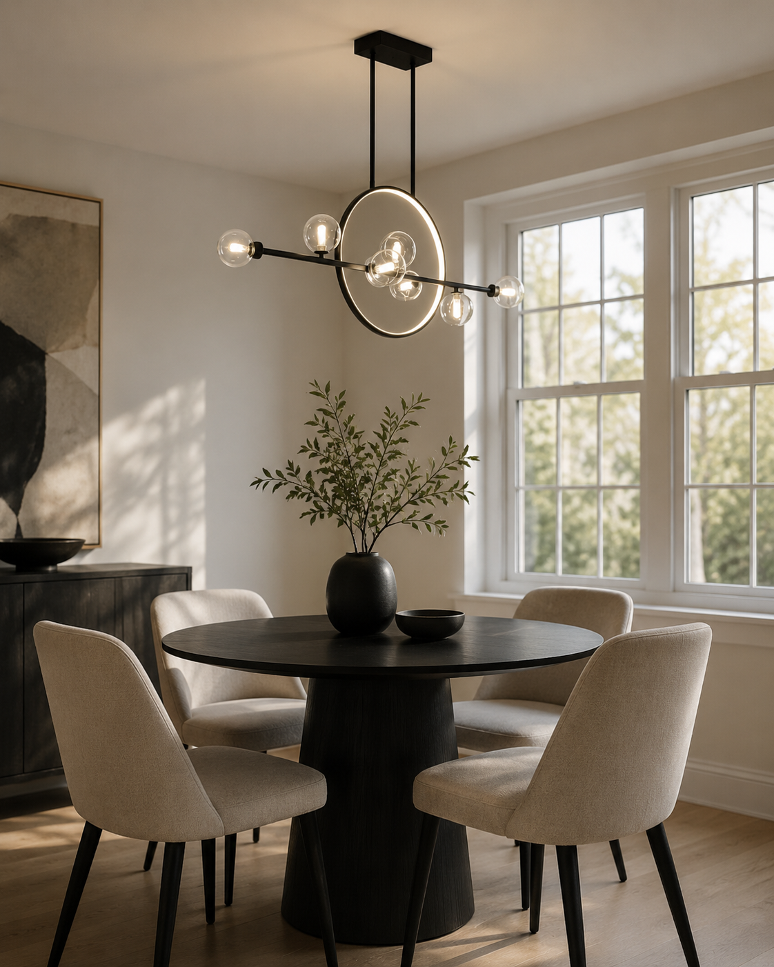 Cove Bubble Ring Chandelier Glowryte