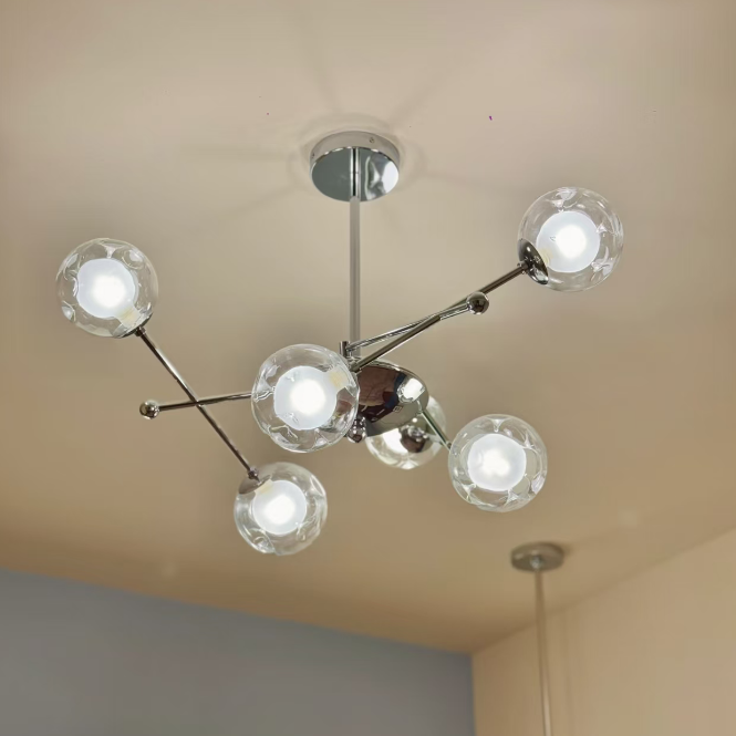 Bauhaus Balance Globe Chandelier Glowryte