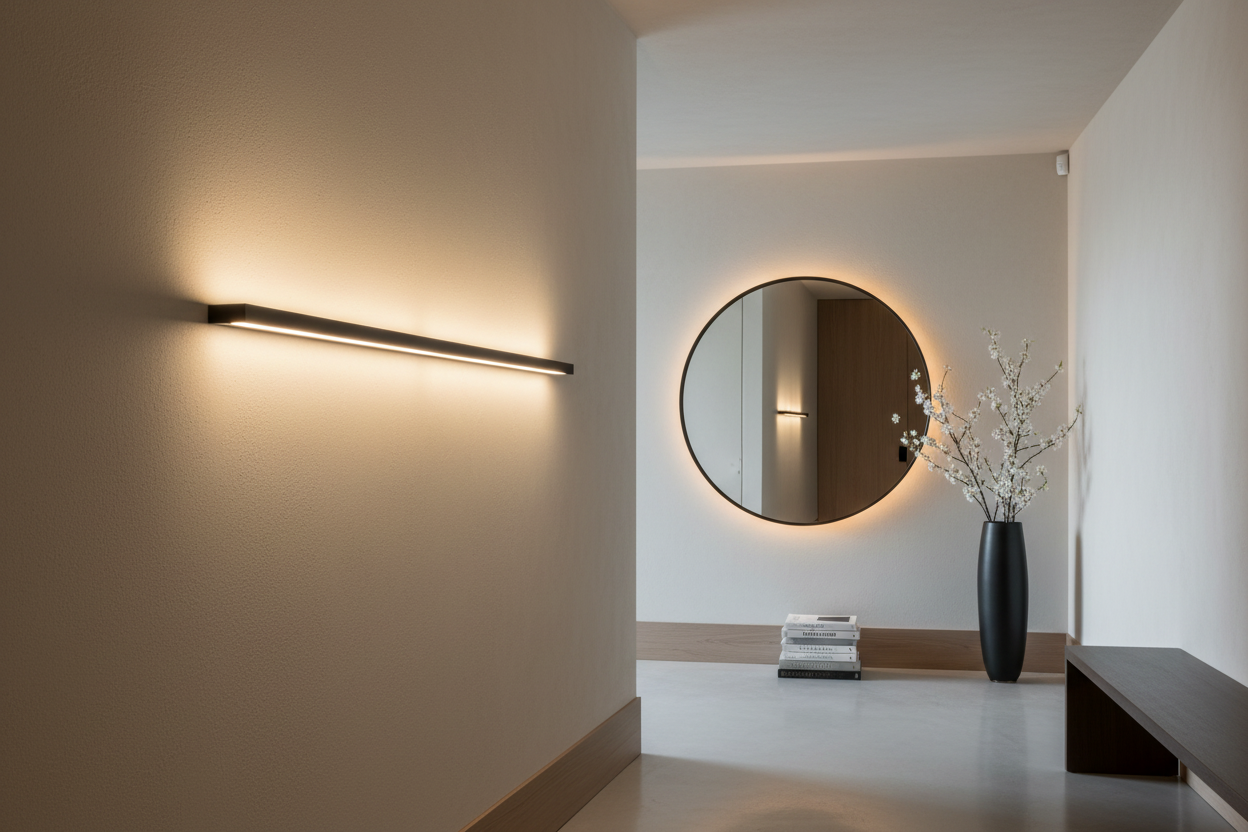 Slim Linear LED Wall Sconce Glowryte