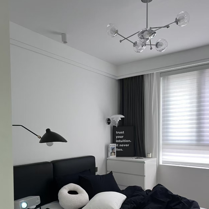 Bauhaus Balance Globe Chandelier Glowryte
