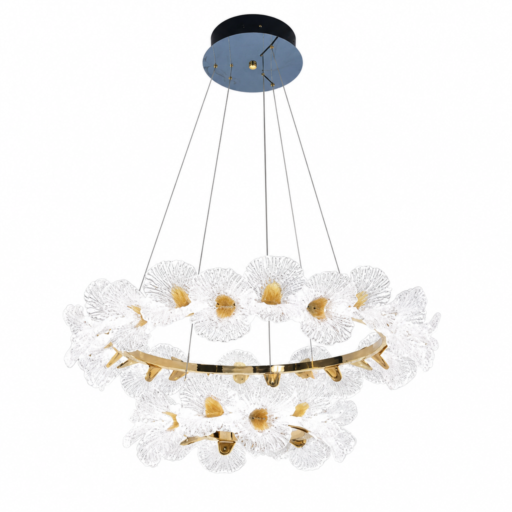Fleur Bloom Chandelier Dia31.5" + 19.7" (80 + 50 cm) Glowryte