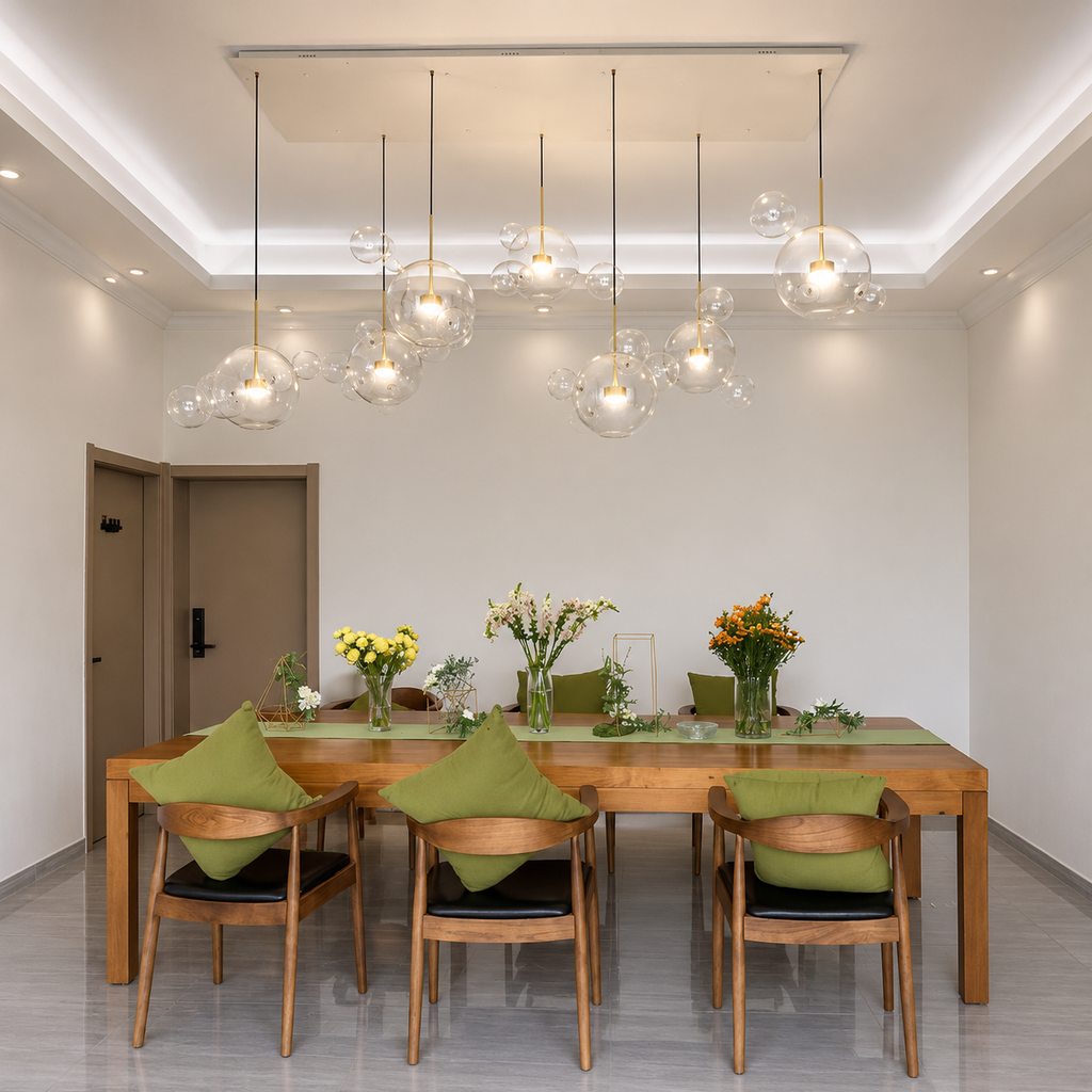 Cove Bubble Linear Chandelier Glowryte