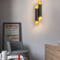 Astra Modern Wall Sconce Dia 2.4″ × H 19.7″（ Dia 6 × H 50cm） Black & Gold Glowryte