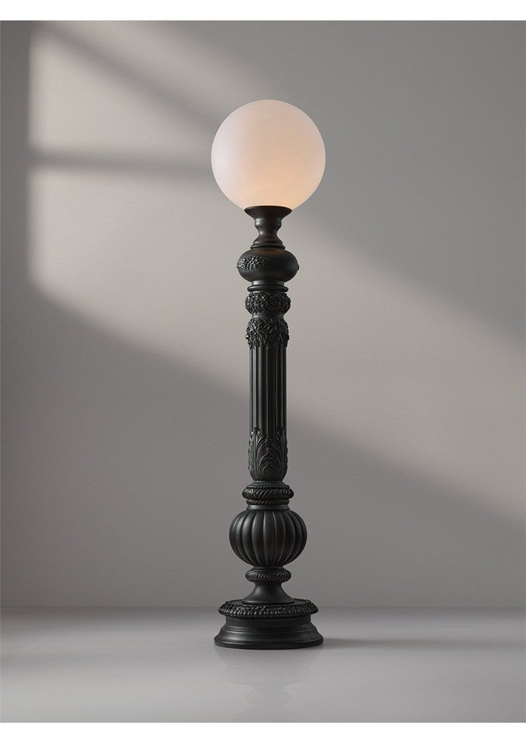 Alba Modern Floor Lamp Dia 13.8″ × H 65″ （Dia 35 × H 165 cm） Matte black Glowryte