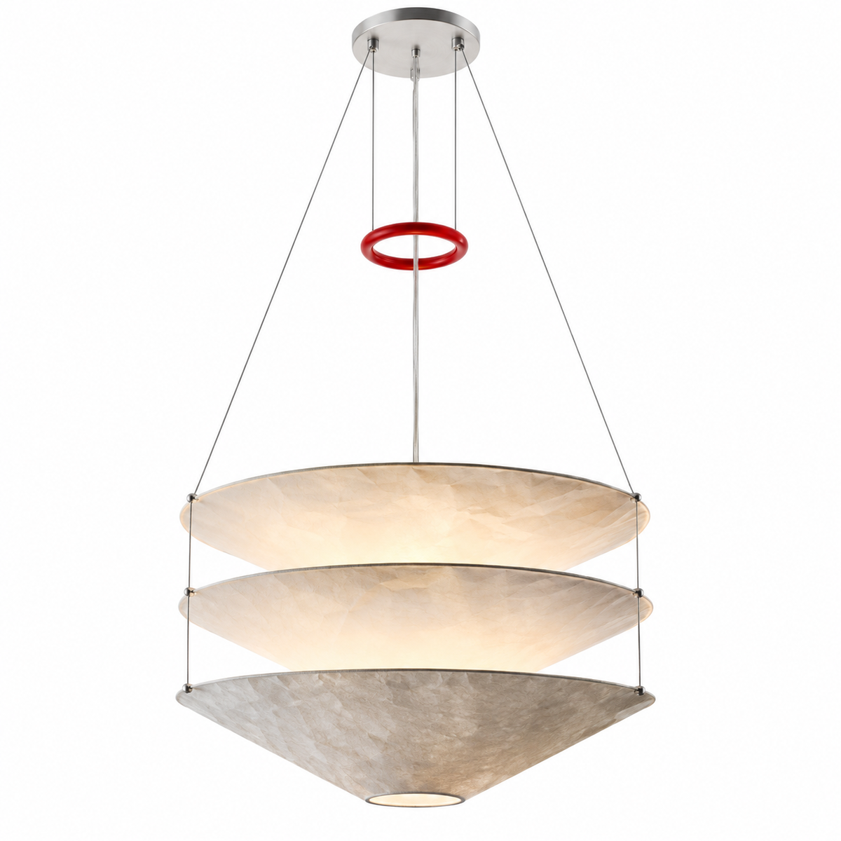Aera Floatation Tiered Paper Pendant Light Glowryte