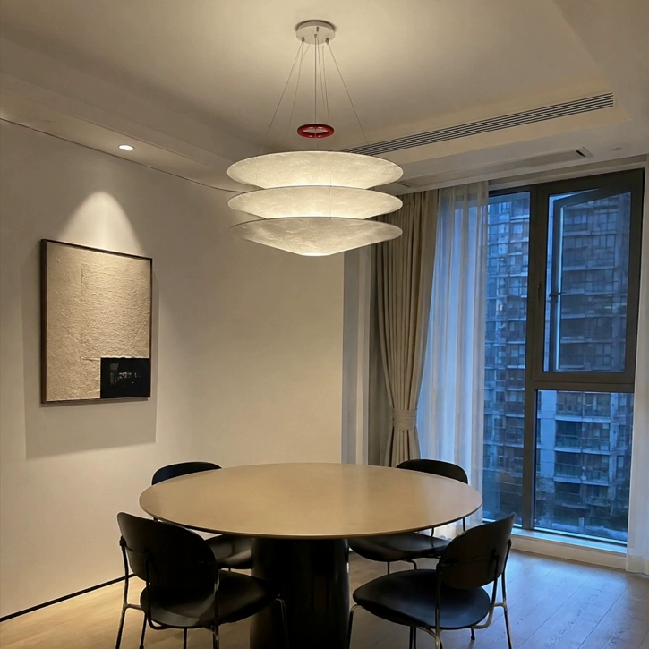 Aera Floatation Tiered Paper Pendant Light Glowryte