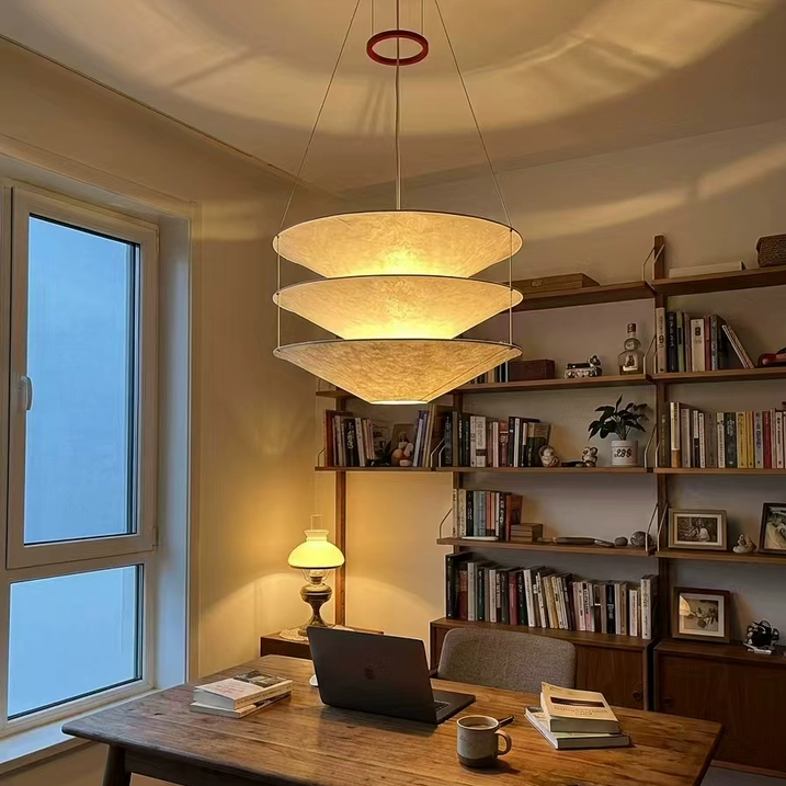 Aera Floatation Tiered Paper Pendant Light Glowryte